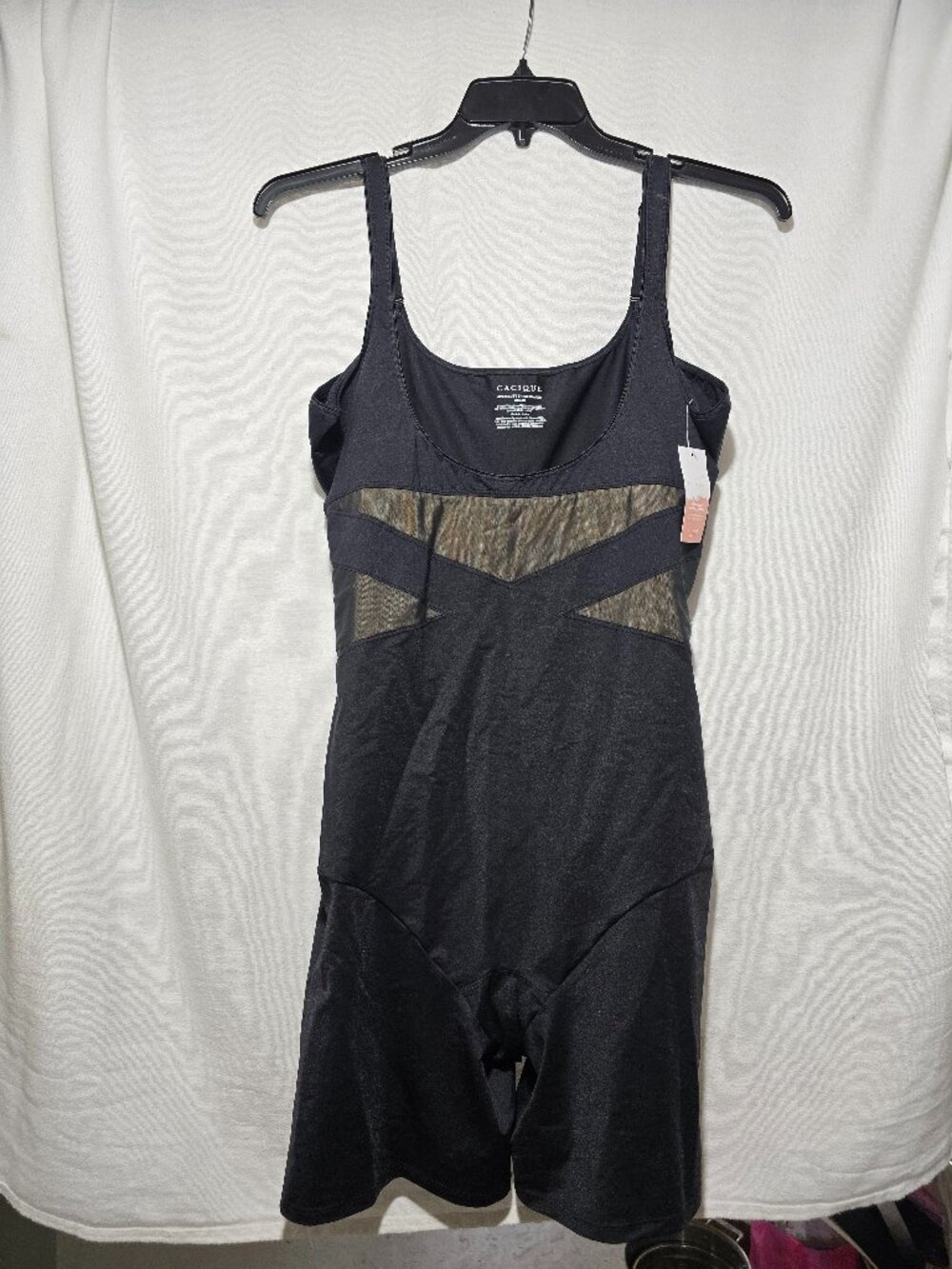 Shape by Cacique Black Open-Bust Thigh Shaper Size 26/28 Level 3 Max Contouring